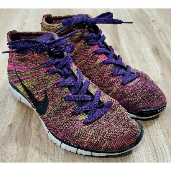 nike flyknit chukka purple